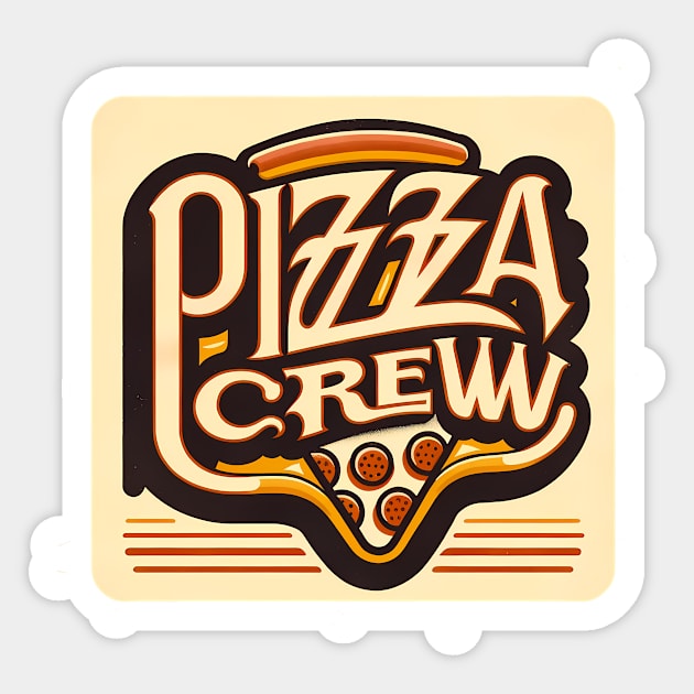 Pizza Lover Crew Sticker by logiamerch